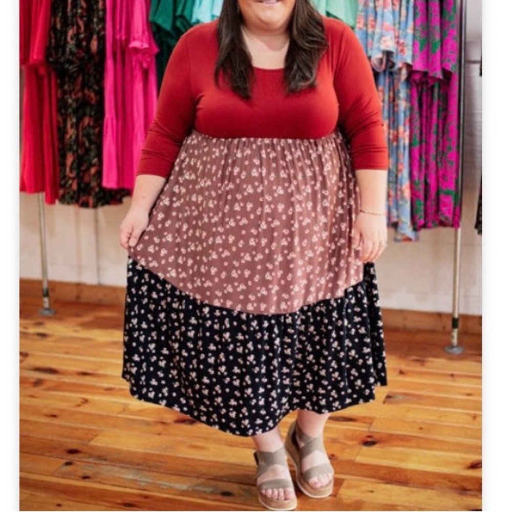 Floral Empire Waist Dress